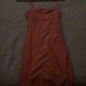 Tiger mist maroon dress with cutout